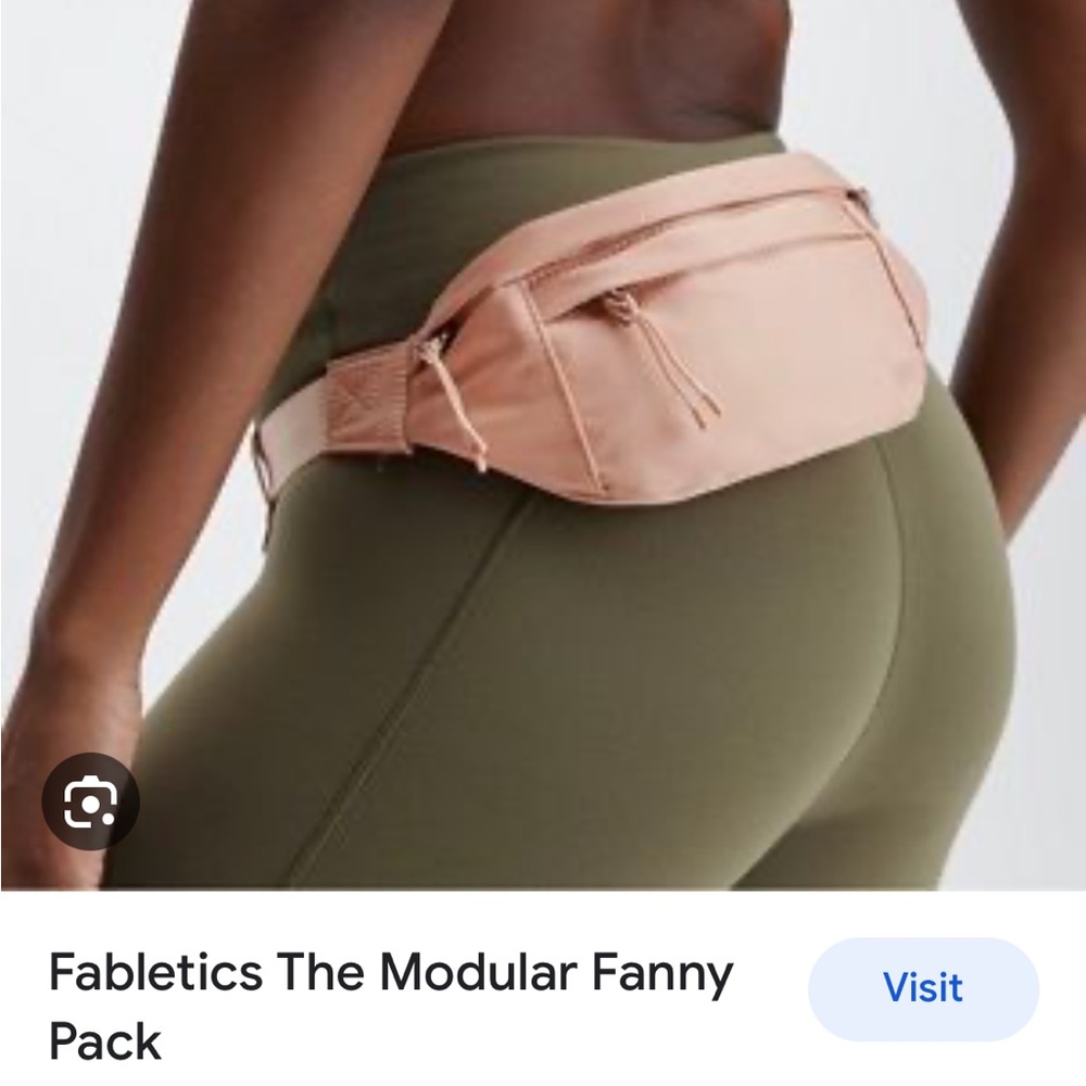 Fabletics Crossbody/Belt Bag OS pale pink, great condition